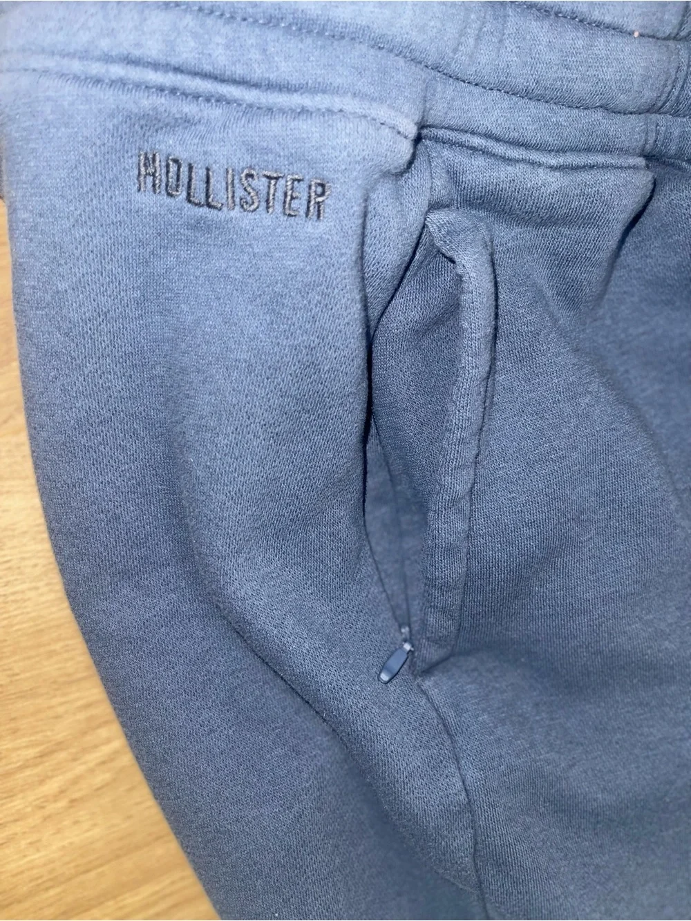 Hollister Dark Blue Athletic Drawstring Shorts (L)